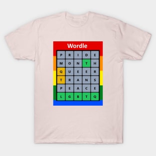 Gay Pride LGBTQ Wordle T-Shirt